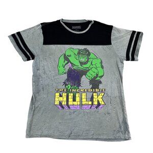 the Incredible Hulk T-Shirt Mens Medium Grey Retro 70s Jack Kirby Stan Lee